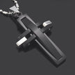 Unisex Stainless Steel Cross Pendant Necklace