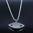 Unisex Stainless Steel Eye Pendant Necklace