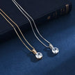 925 Sterling Silver Plated Drop Necklace
