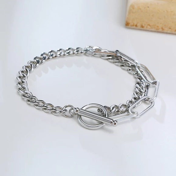 Men Cuban Chain Stainless Steel Bracelet