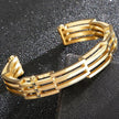 12mm Stainless Steel Open Bangle Bracelet