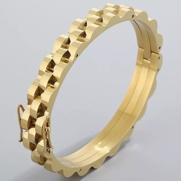 9mm Stainless Steel Cuff Bangle Unisex Bracelet