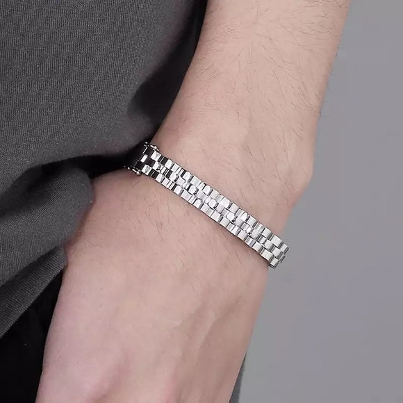 9mm Stainless Steel Cuff Bangle Unisex Bracelet