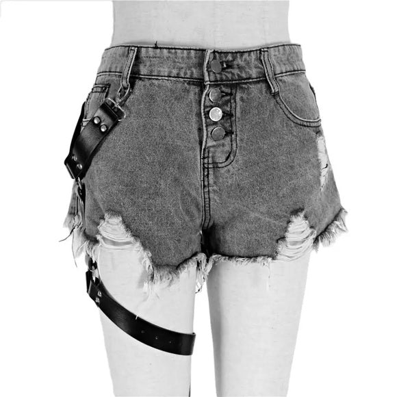 PU Leather Gothic Adjustable Body Belt