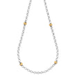 Two Tone Stainless Steel Chain Necklace