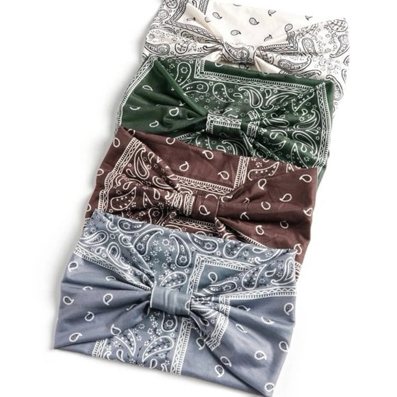 Bohemian Retro Yoga Headband For Fitness, Running Elastic Wide Headband