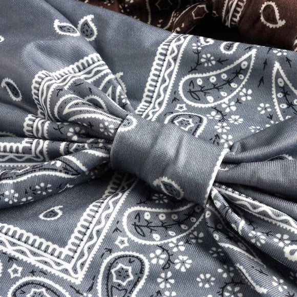 Bohemian Retro Yoga Headband For Fitness, Running Elastic Wide Headband