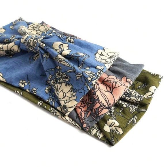 Women Floral Print Casual Hair Band, For Decoration