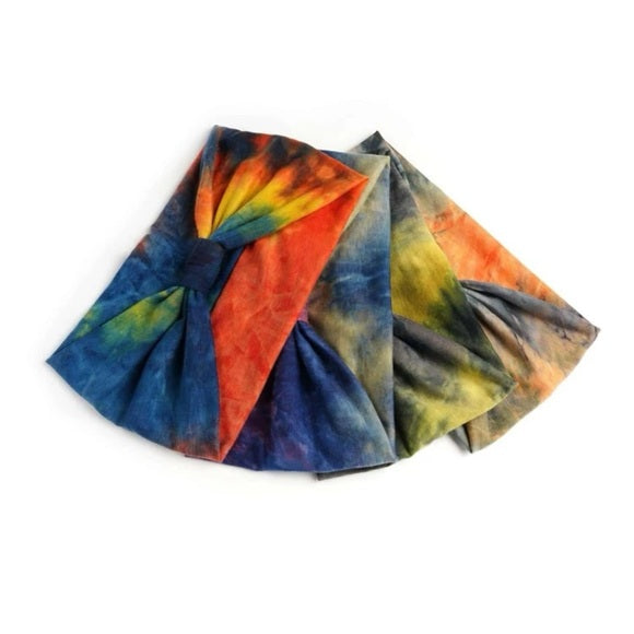 Women Tie Dye Fashion Wide Hair Band For Daily Life