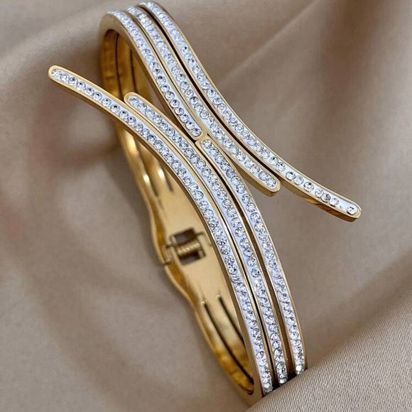 Unique Design Gold Color Stainless Steel Bracelet For Women