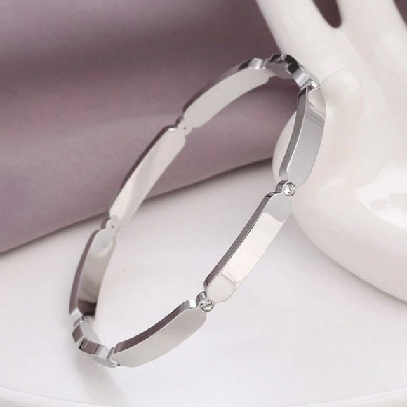 Women Versatile Square Shaped, Stainless Steel Bracelet