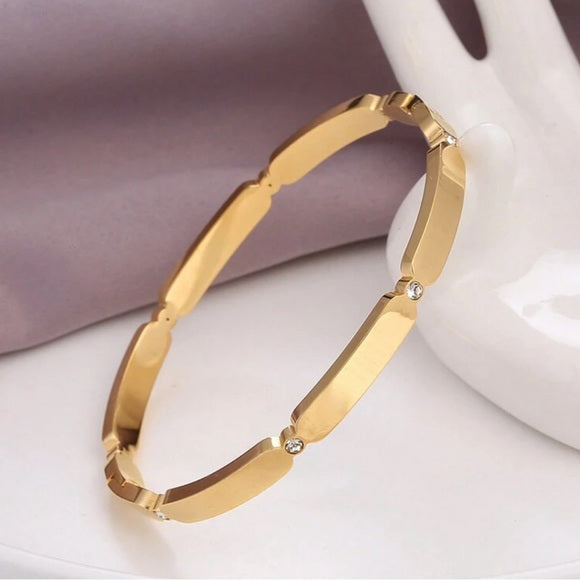 Women Versatile Square Shaped, Stainless Steel Bracelet