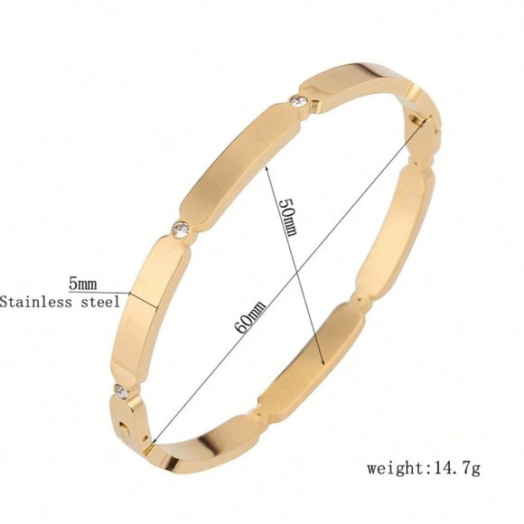 Women Versatile Square Shaped, Stainless Steel Bracelet
