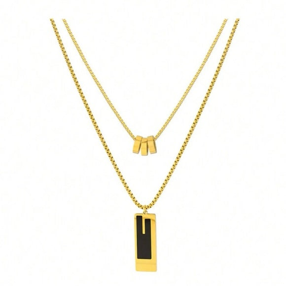 Double Layer Stainless Steel High-end Necklace