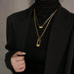 Double Layer Stainless Steel High-end Necklace