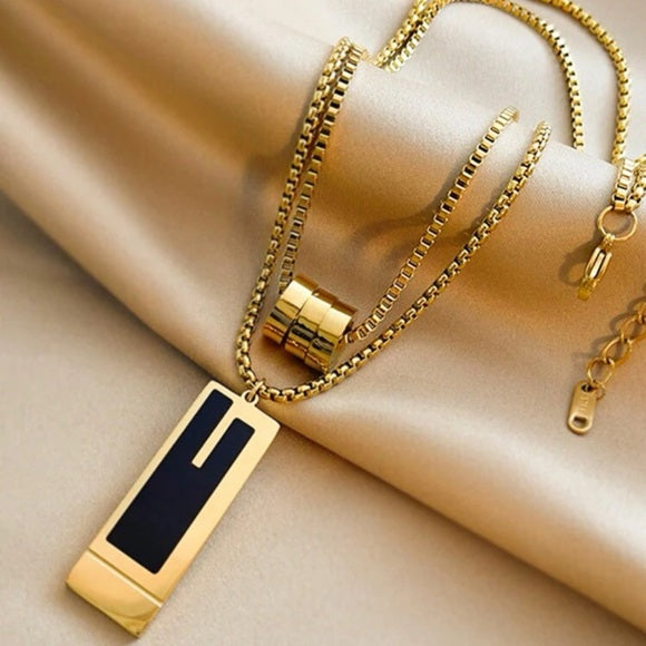 Double Layer Stainless Steel High-end Necklace