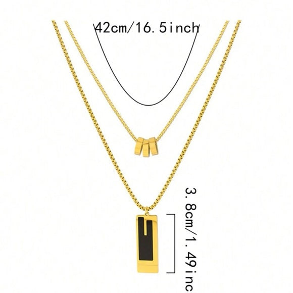 Double Layer Stainless Steel High-end Necklace