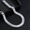 Women Silver Fashion Statement Cubic Shiny Bracelet