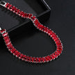 Women Red Fashion Statement Cubic Shiny Bracelet