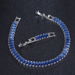 Women Royal Blue Fashion Statement Cubic Shiny Bracelet