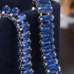 Women Royal Blue Fashion Statement Cubic Shiny Bracelet