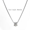 Double Layer Silver Stainless Steel High End Necklace