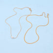 2pcs/Set Fashion Faux Pearl Decor Gold Chain Necklace For Women