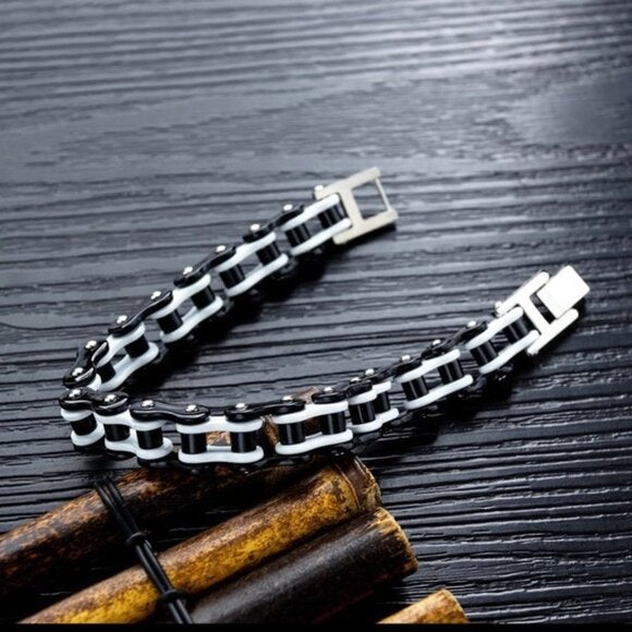 Luxury Stainless Steel Bicycle Chain Bracelet