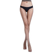 Women Black Solid Fishnet Stocking