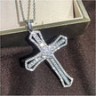 Unisex 925 Sterling Silver Plated Luxury Cross