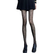 Women Black Heart Pattern Tight Stocking