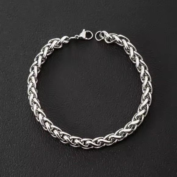 Unisex Stainless Steel Spinal Chain Bracelet