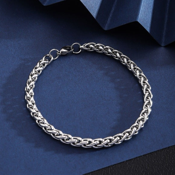 Unisex Stainless Steel Spinal Chain Bracelet
