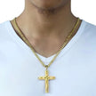 Unisex Stainless Steel Cross Pendant Necklace