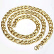 Men Gold Stainless Steel Chain Necklace