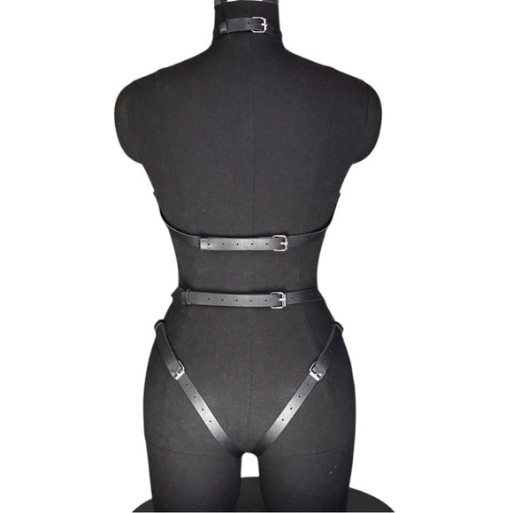 Women Full Body PU Leather Harness