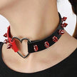 3 Pcs Set Punk PU Leather Bracelet & Choker
