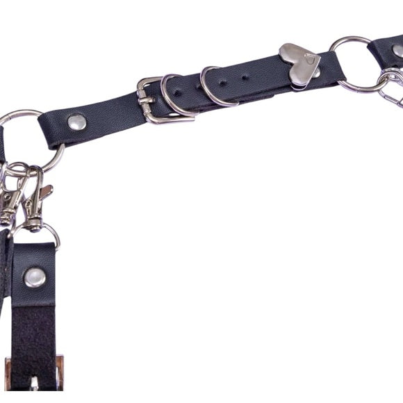 Women Chain Decor Garter Belt Harness