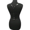 Women Gothic Style 5 Layer Chain Faux Leather Harness
