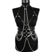 PU Leather Body Chain Belt With Adjustable Harness