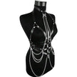 PU Leather Body Chain Belt With Adjustable Harness