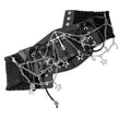 Women Black Lace Chain Skeleton Cross Belt
