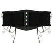 Women Black Lace Chain Skeleton Cross Belt