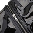Women Punk Style Zipper Closure Bustier Waist Belt Cropped Corset