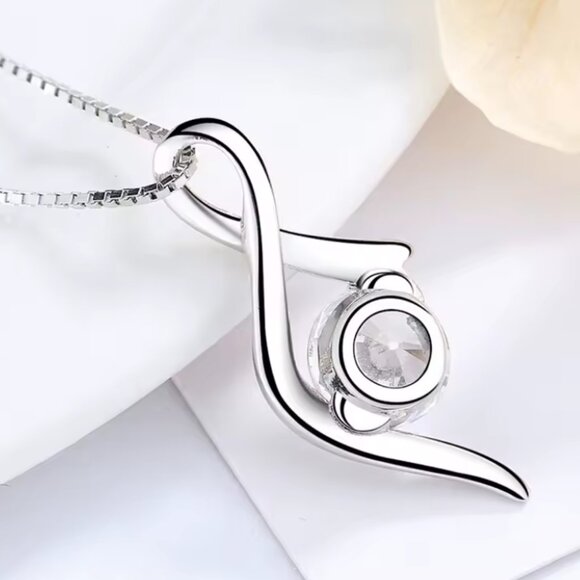 Sterling Silver Pendant Necklace Wedding Jewelry