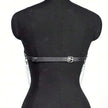 Chest Leather Harness With Chains Goth Body Chain